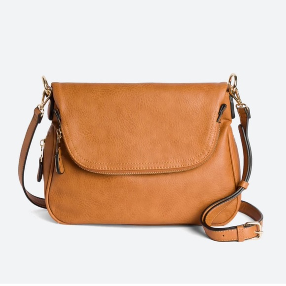 Moda Luxe Handbags - NWT Moda Luxe Cognac Brooks Crossbody Bag